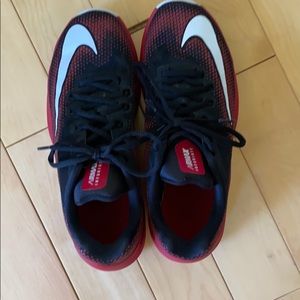 Nike basketball red shoes!!!!